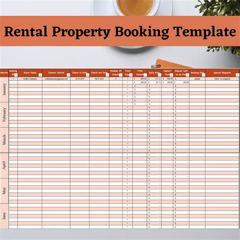 short term rental excel spreadsheet.